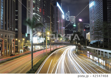 night on Gloucester Road in Wan Chai Disctrict night on Gloucester Road in Wan Chai Disctrict 42547468