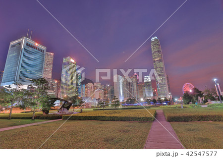 Tamar Park in view of central Hong Kong Tamar Park in view of central Hong Kong 42547577
