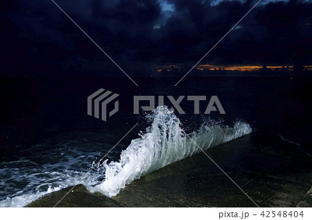 Splashing wave on the Black sea. Splashing wave on the Black sea. 42548404