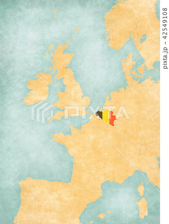 Map of Western Europe - Belgium Map of Western Europe - Belgium 42549108