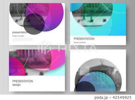 The minimalistic abstract vector illustration of the editable layout of the presentation slides 42549925