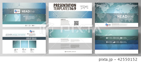 The minimalistic abstract vector illustration of the editable layout of high definition presentation 42550152