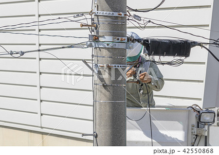 電線の工事 42550868