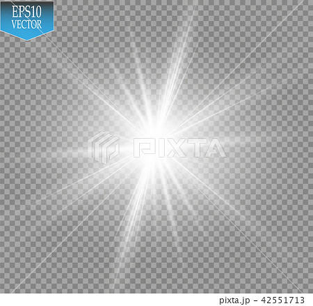 Glow light effect. Starburst with sparkles on transparent background. Vector illustration. Glow light effect. Starburst with sparkles on transparent background. Vector illustration. 42551713