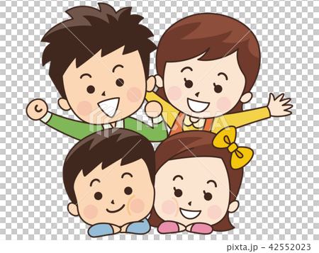 Family Friends 4 Families Stock Illustration