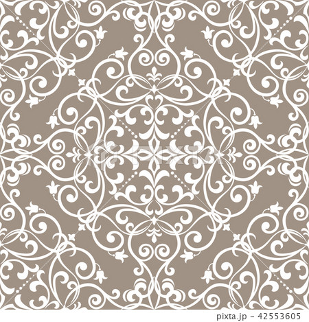 Wallpaper in the style of Baroque. A seamless Wallpaper in the style of Baroque. A seamless 42553605