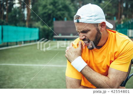 Irritable athlete having trauma during game 42554801