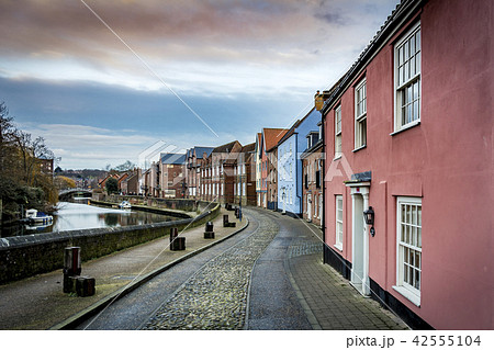 View of Norwich in Norfolk along the river Wensum View of Norwich in Norfolk along the river Wensum 42555104