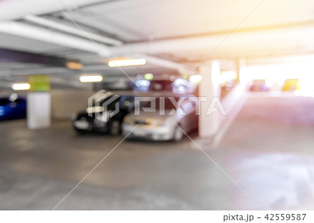Blurred background abstract of Car parking lot Blurred background abstract of Car parking lot 42559587