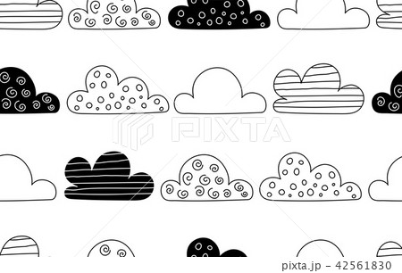 Clouds seamless pattern in Scandinavian style 42561830