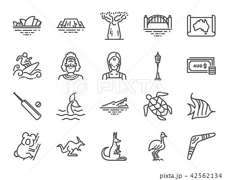 Australia icon set Australia icon set 42562134