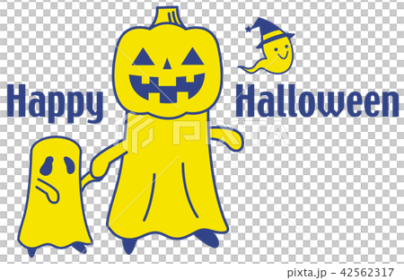 ハロウィン素材 怪物くん　カボチャ男 42562317