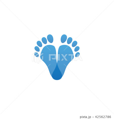 Abstract foot palm icon template vector 42562786