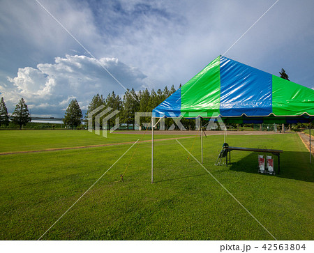 総合グラウンド　運動場　テント会場　　　 42563804