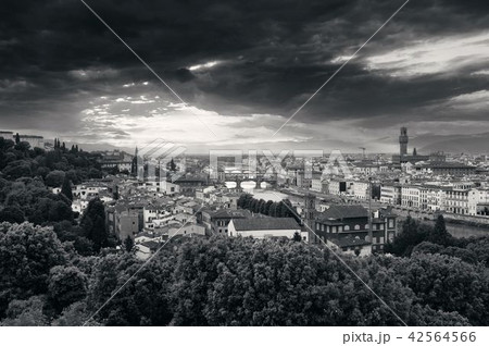 Florence skyline bw 42564566
