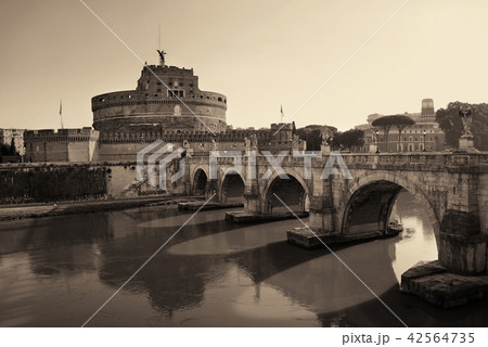 Castel Sant Angelo and River Tiber Rome 42564735