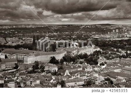 Prague skyline rooftop view Prague skyline rooftop view 42565355