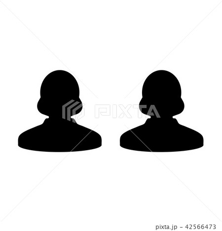 Partnership icon vector female group of persons 42566473