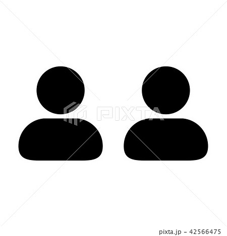 Client icon vector male group of persons symbol 42566475