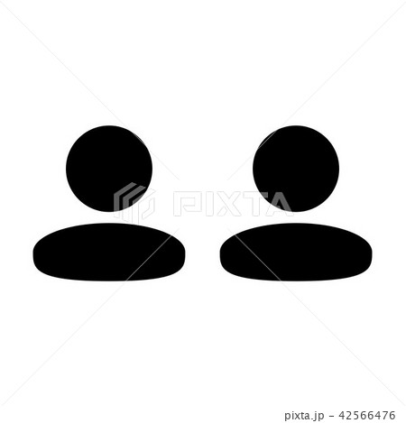 Client icon vector male group of persons symbol 42566476