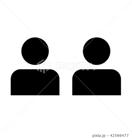 Management icon vector male group of persons sign 42566477