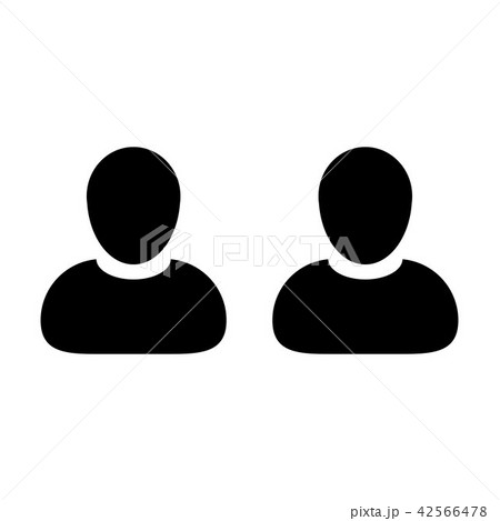 Management icon vector male group of persons sign 42566478