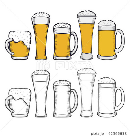 Two glasses of beer 42566658