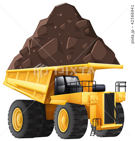 Dumper Truck on White Background Dumper Truck on White Background 42566941