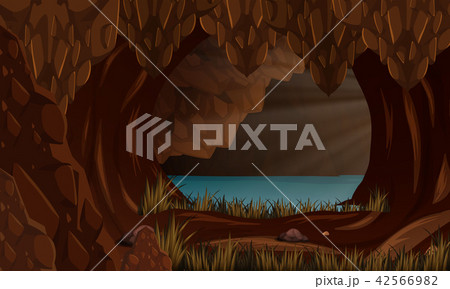 A beautiful cave landscape 42566982
