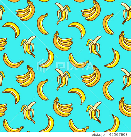 Vector pattern bananas. 42567603