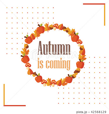 Autumn is coming  background vector illustration 42568129