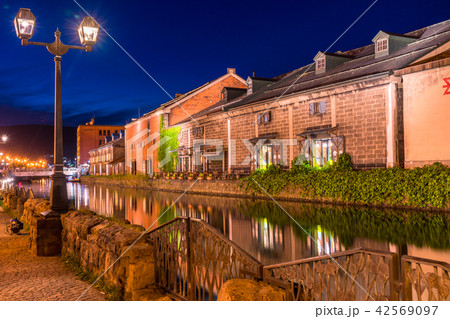 《北海道》小樽運河・夜景 《北海道》小樽運河・夜景 42569097