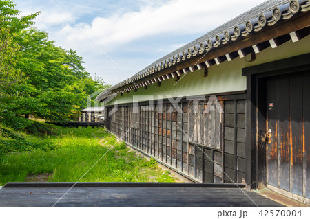 東隅櫓と十九間多聞櫓 大和郡山城 東隅櫓と十九間多聞櫓 大和郡山城 42570004