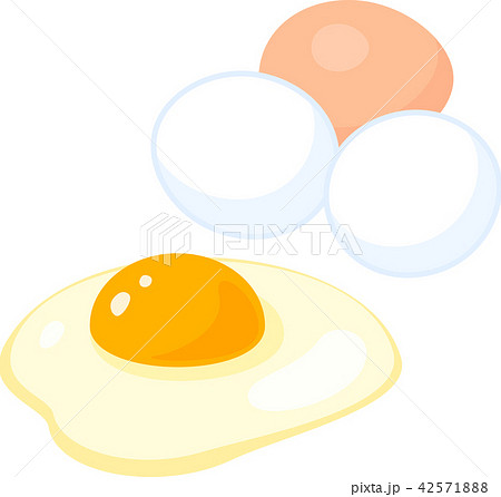 生卵のイラスト素材