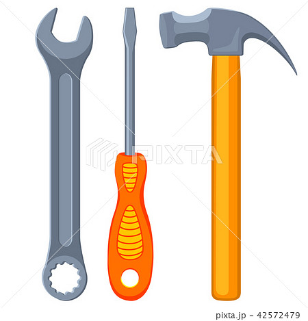 Colorful cartoon toolkit set 42572479