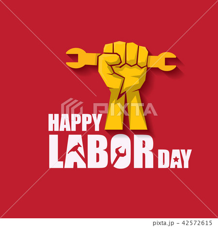 labor day Usa vector label or banner background. vector happy labor day poster or banner with 42572615