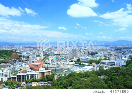 夏の名古屋市　星ヶ丘付近の風景　 42572899