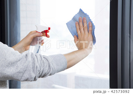 窓拭き 窓拭き 42573092