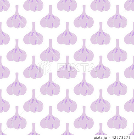 Vegetable seamless pattern with garlic Vegetable seamless pattern with garlic 42573272
