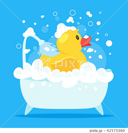 rubber duck taking a bath 42573360