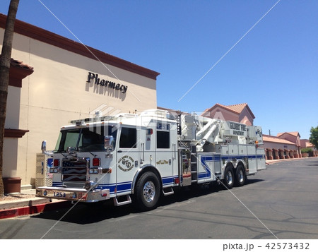 アメリカの消防車_Fire Engine in USAの写真素材 [42573432] - PIXTA