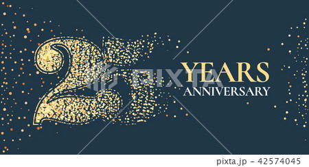 25 years anniversary celebration vector icon, logo 42574045