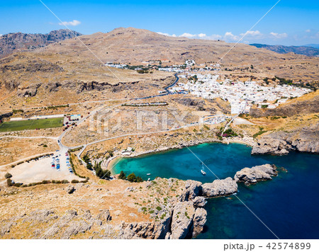 Lindos beach in Rhodes island 42574899