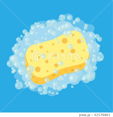 Sponge Foam Bubblesのイラスト素材