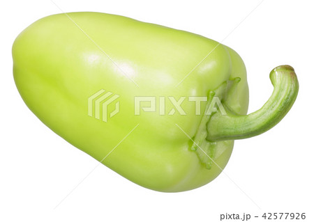 Pale green bell pepper, paths Pale green bell pepper, paths 42577926