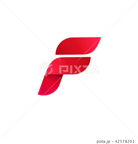 Letter f logo vector, elegant gradient red color abstract symbol, beauty modern logotype template Letter f logo vector, elegant gradient red color abstract symbol, beauty modern logotype template 42578201