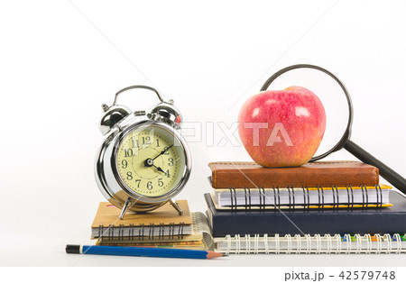 The school supplies isolated on white background 42579748