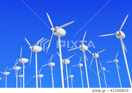 風力発電のイラスト 42580824