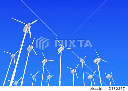 風力発電のイラスト 風力発電のイラスト 42580827