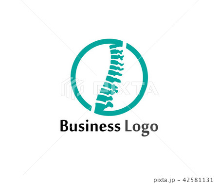 Spine diagnostics symbol logo template  42581131